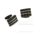 Custom Wedding square black cufflinks